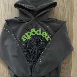 Spider Gray Hoodie for Men